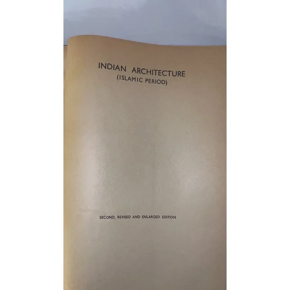 Indian Architecture Islamic Period Percy Brown 1942 Taraporevala 2nd Ed HC DJ